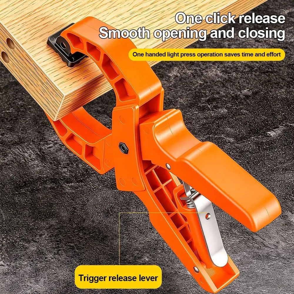 Convenient Plastic Quick Clamp Non-slip Handle Multi-Purpose Heavy Duty Locking Pliers Spring Clamps Fixing Tools Woodworking