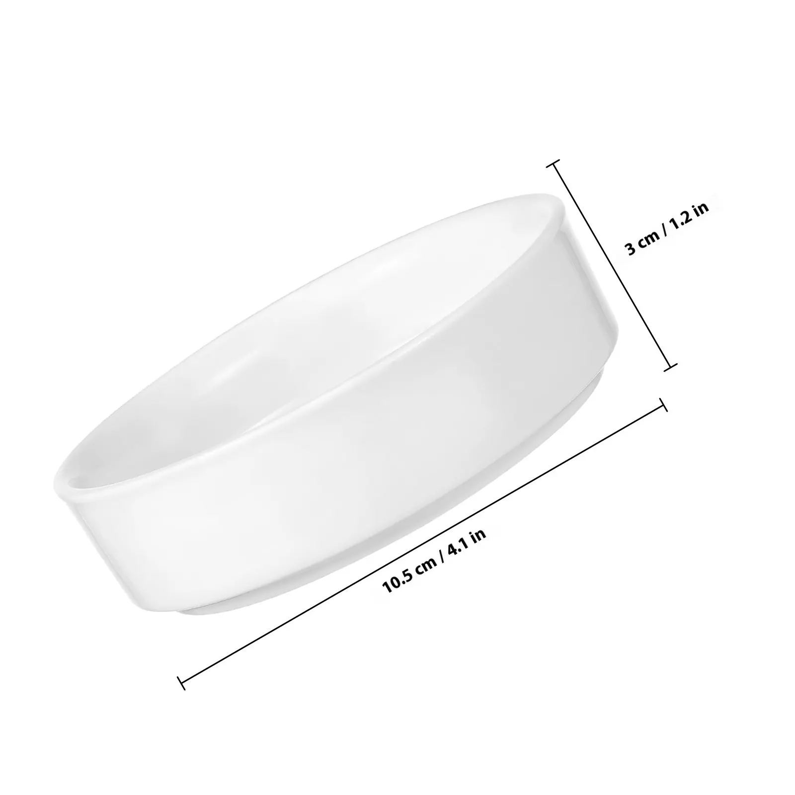 2Pcs Round Ceramic Pot Saucer Premium Plant Saucer for Water Catching Indoor Patio Garden Planter Drainage Tray Flowerpot Drip