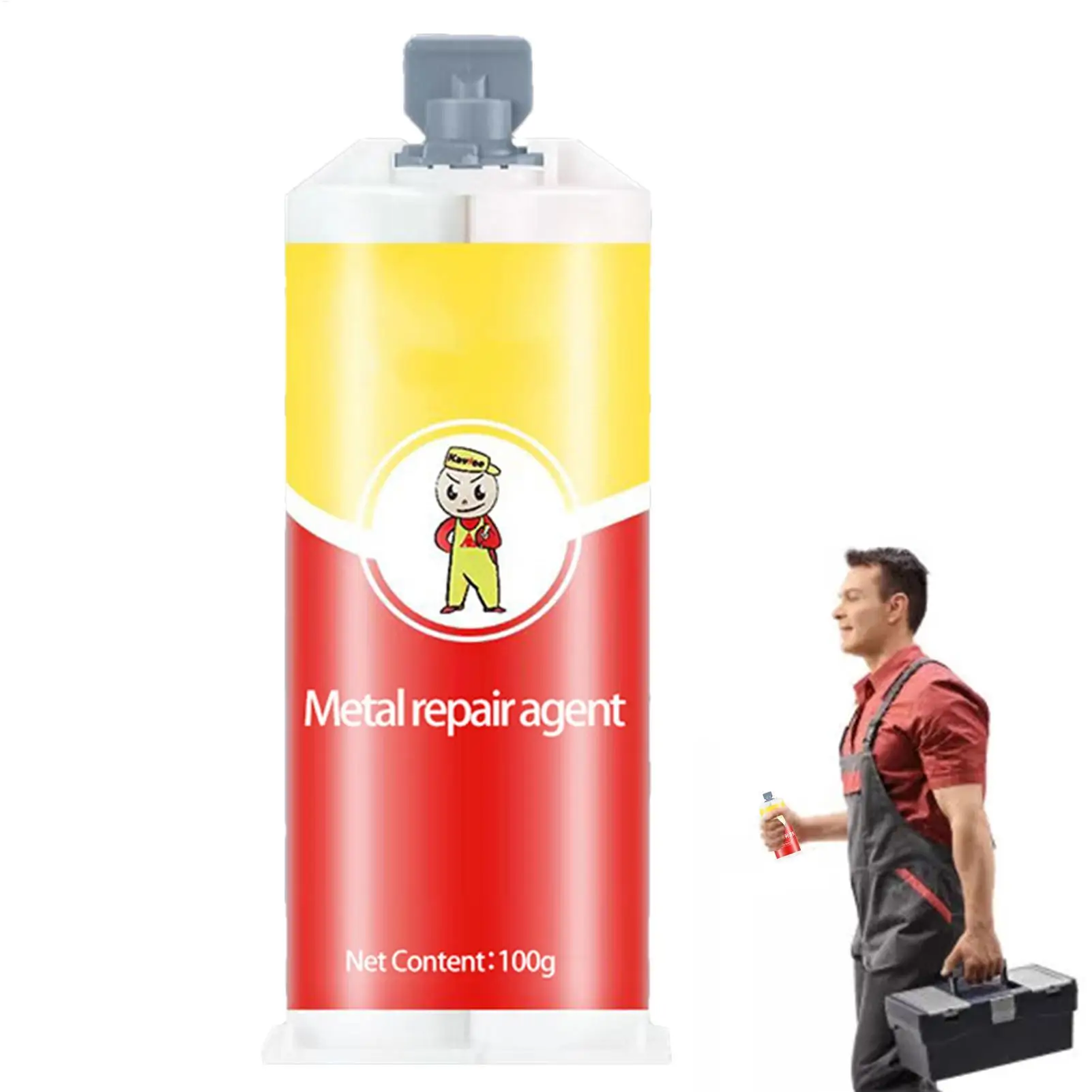 1pc Metal Repair Adhesive Glue Welding Glue for Metal Heavy Duty High Temperature Resistant Sealants for Stainless Steel Jewelry