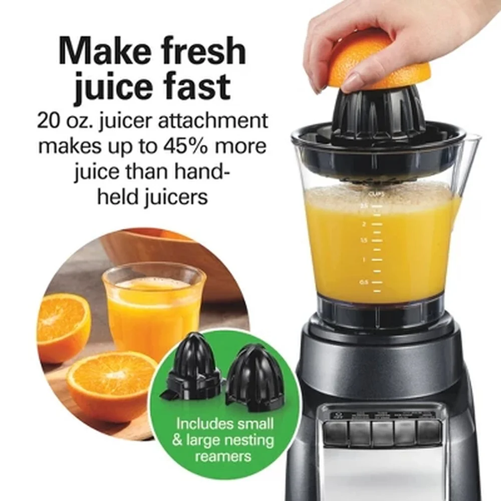 3 in 1 Blender Juicer System 5 Speed Smoothie Maker Citrus Juicer Glass Jar Personal Travel Jars Dishwasher Safe