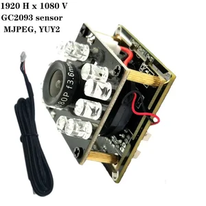 Bilashmart HD 1080P Fixed Focus FOV 90° USB2.0 Night Vision Camera Module with Auto IR Cut Surveillance System