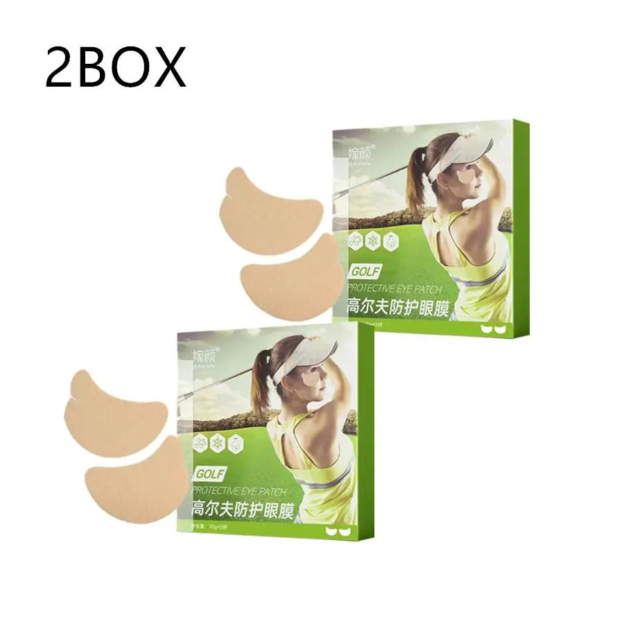 2Box externe schützende Augenklappe Golf Augen maske Sonnencreme im Freien geschnittene Augenklappe Sonnenschutz Augenklappe UV-Augen aufkleber