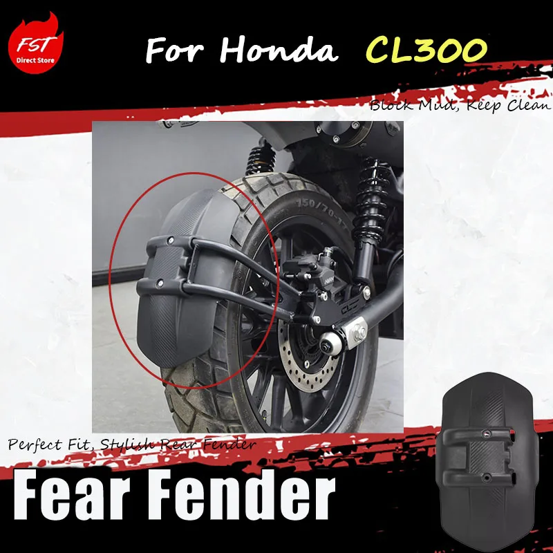 For the modified and lengthened rear fender mudguards and retro water and sand removal panels for the CL300