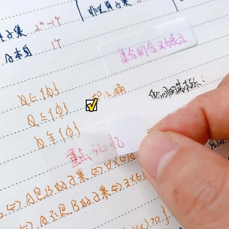 120pieces White Clear Index Label 44x11mm PET Label Label Notes Note D2RC