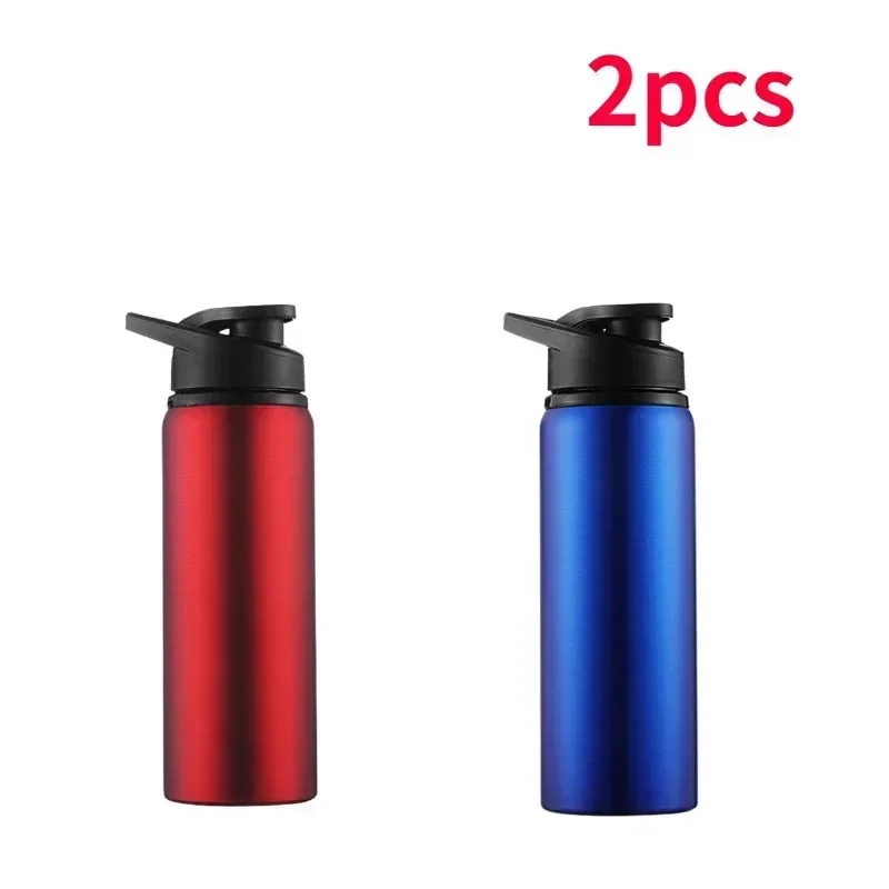 NONE 1-15PCS Tragbare Edelstahl Fahrrad Wasser Flasche Gerade Trinken Im Freien Sport Reise Wasserkocher Metall Wasser Flasche 10