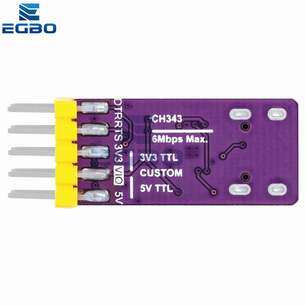 USB To Serial Port Module 6Mbps 5V/3.3V TTL CH343P Debugging Burning And Downloading Type-C Switch Instead CH340