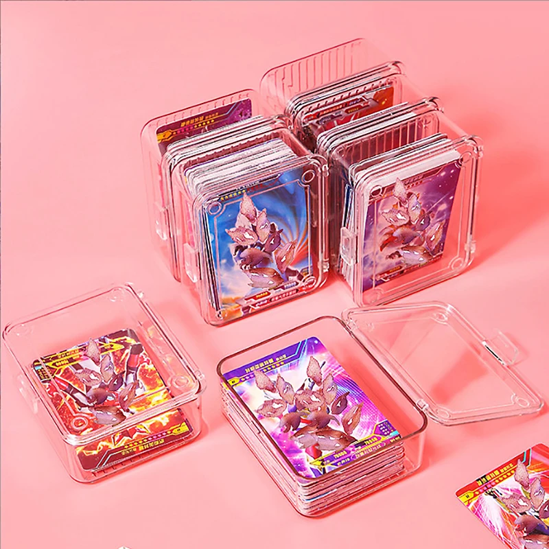 Card Organizers，New Transparent Plastic Storage Boxes Data Line Sundries Container Packing Poker Game Card Box