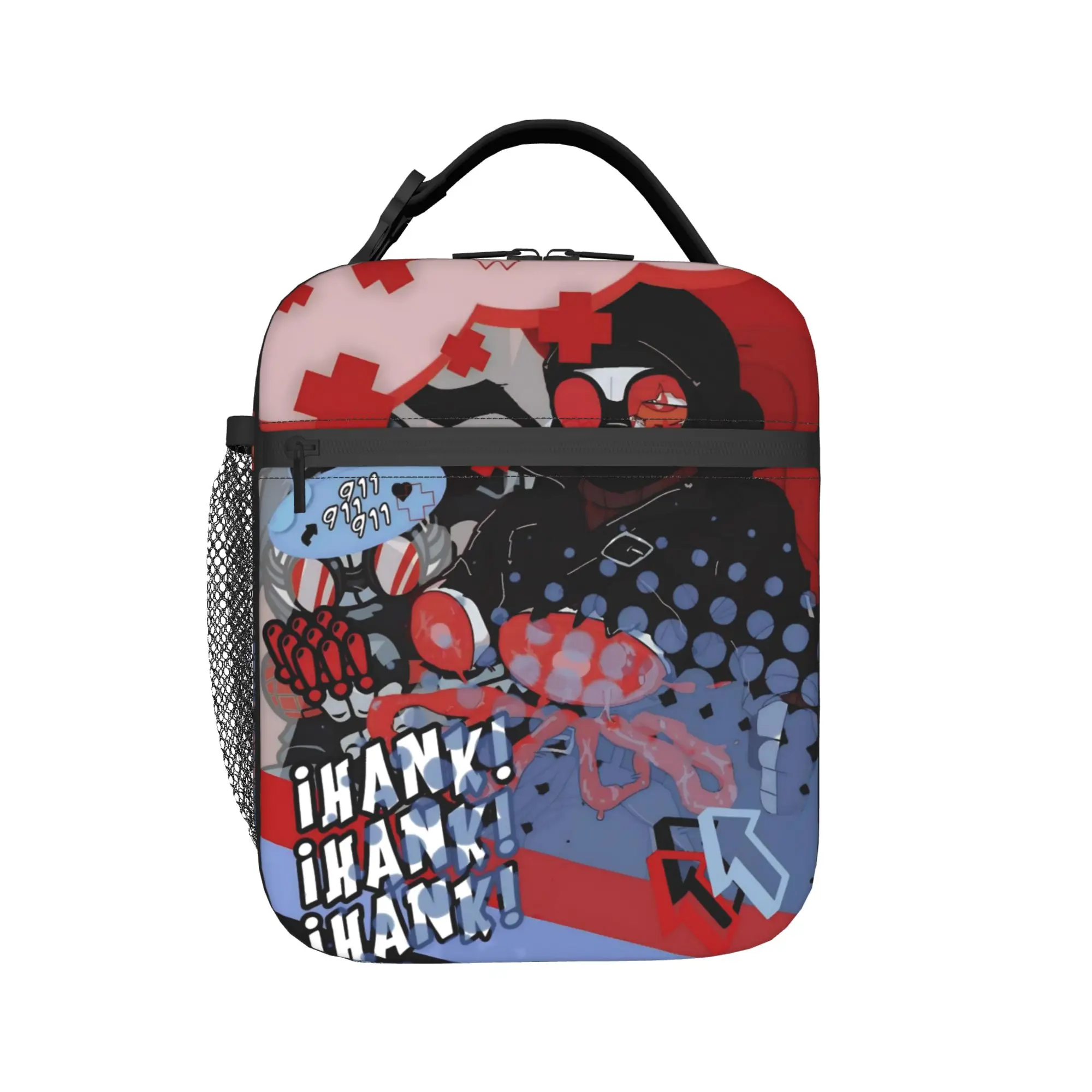 MADNESS COMBAT Hank Insulated Lunch Bag for Men Women  Storage Food Box Reusable Thermal Cooler Lunch Boxes For Work
