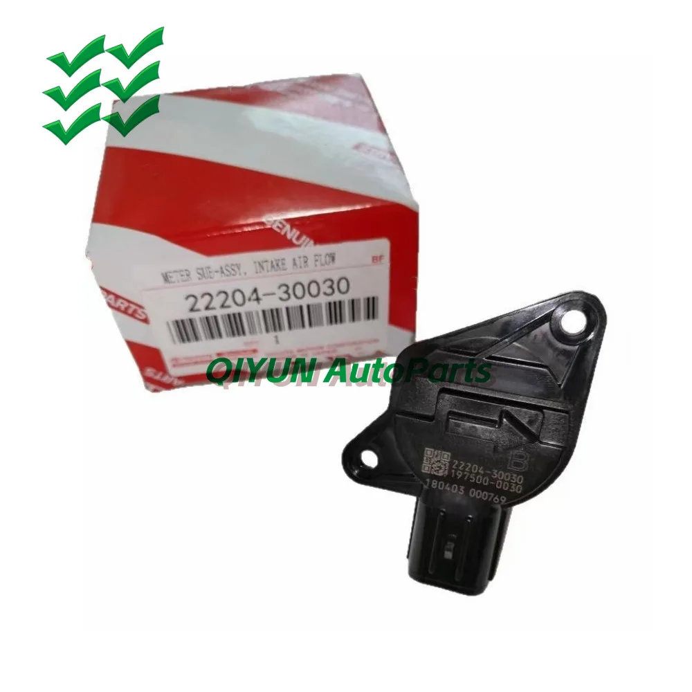 

Original New Mass Air Flow Meter Sensor 22204-30030 197500-0030 2220430030 For Toyota Hilux Innova Fortuner Land Cruiser Prado