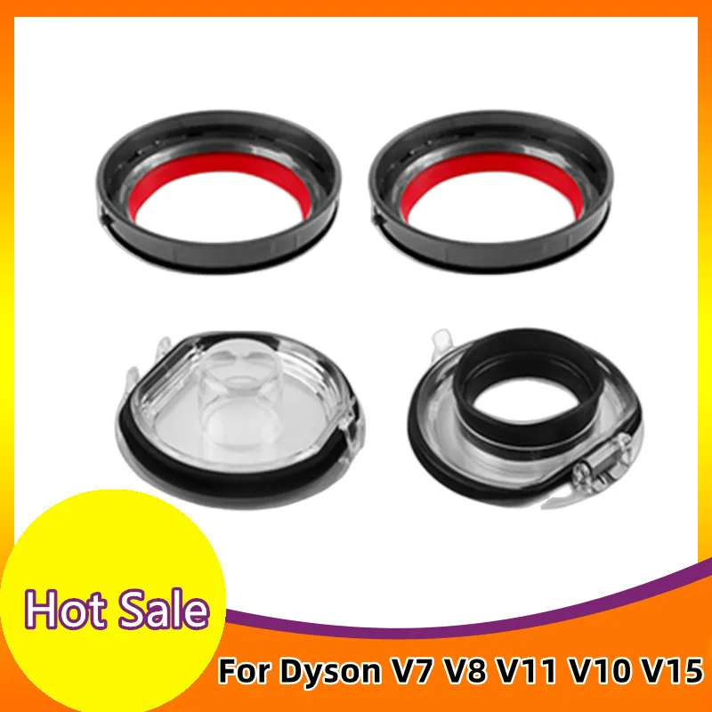 For Dyson V6 V7 V8 V11 V10 V15 Vacuum Cleaner Bottom Lid Top Fixed Sealing Ring of Dust Bin Replacement Dust Collection