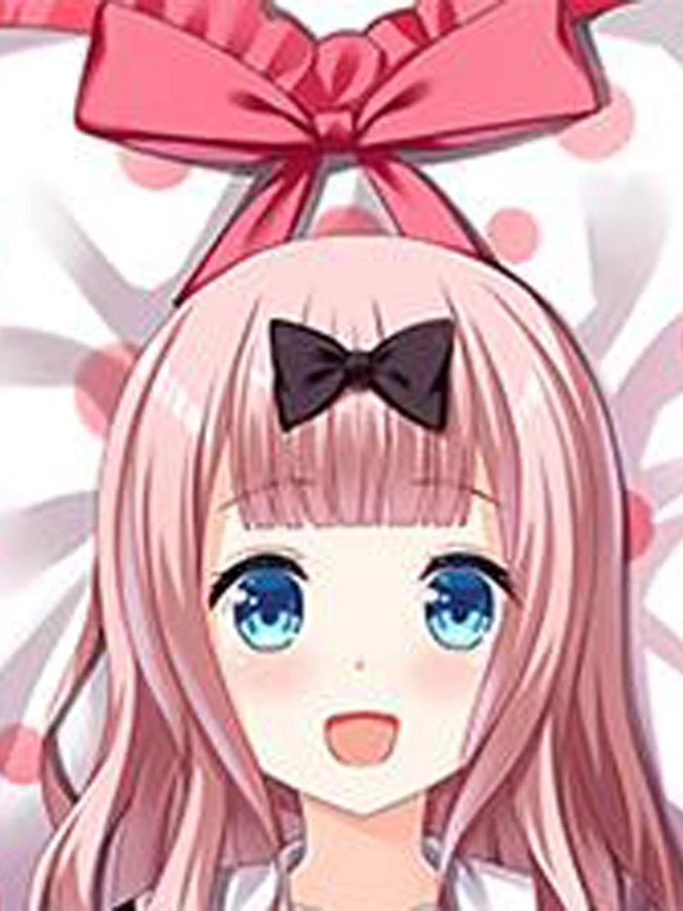 Dakimakura Anime Chika Fujiwara Double-sided Print 2WAY Tricot Life-size Body Pillow Cover Pillowcase Custom print