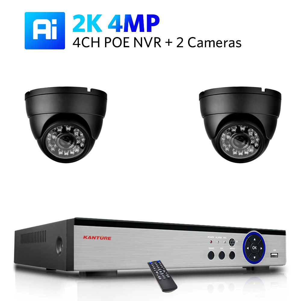 Variant: 4CH NVR x 2PCS 2K