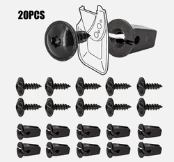 20pcs Fender Chassis Trim Mounting Bolts For Vw Torx Screw Bolt Bumper Arch Mud Flaps Splash Guards Undertray Trim Fixing 