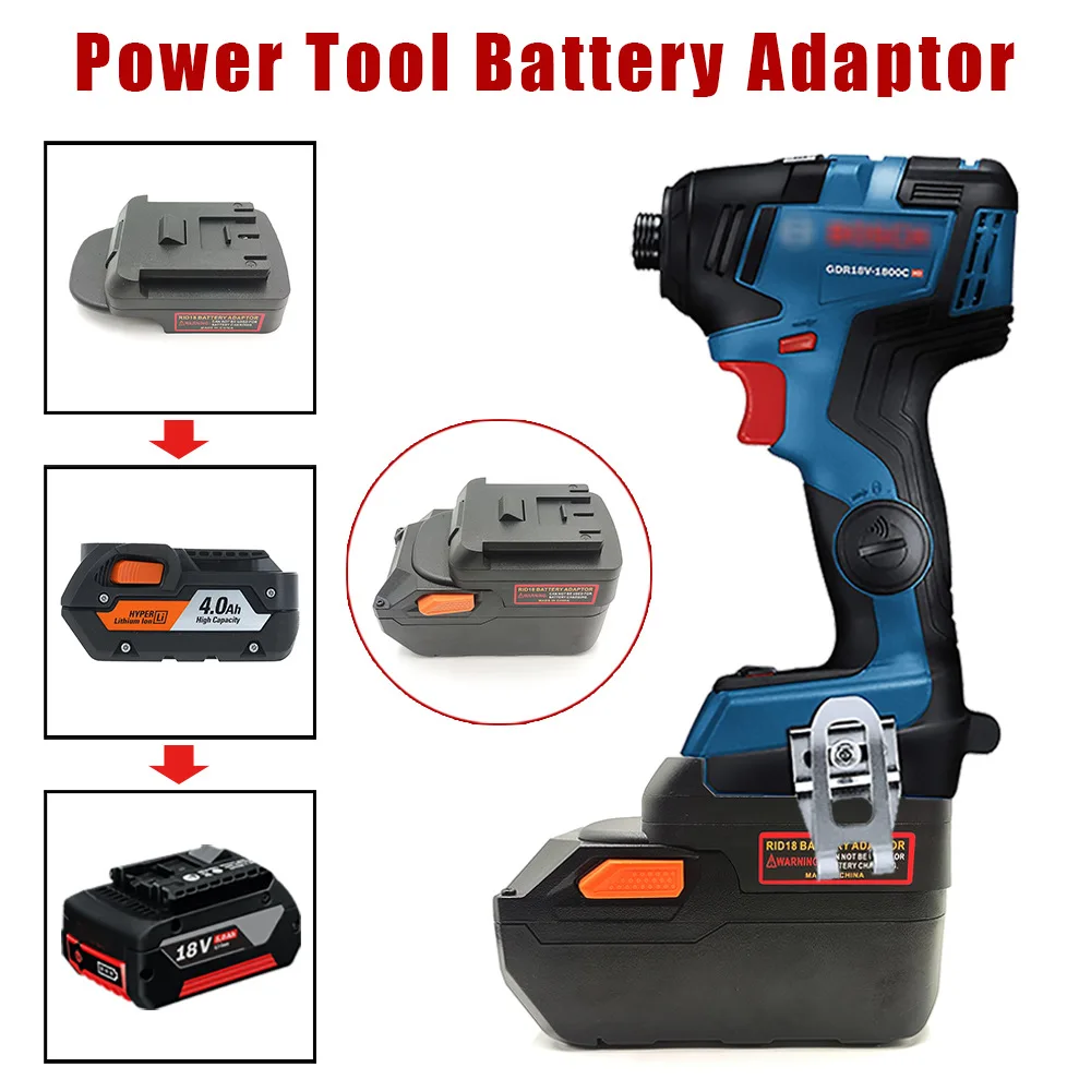 

Battery Converter Adapter for Ridgid AEG 18V Li-ion Battery Convert To For Bosch 18V Lithium Battery Power Electric Drills Tool