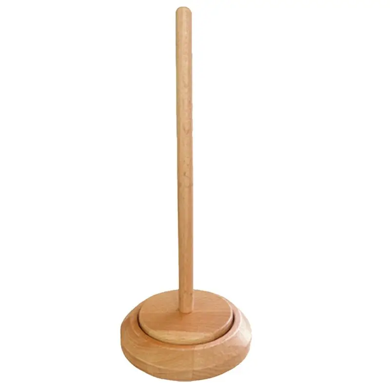 A77I Wooden Yarn Holder Dispenser for Crocheting, Yarn Ball Holder for Knitting Yarn Spindle Dispenser Crocheting Tool