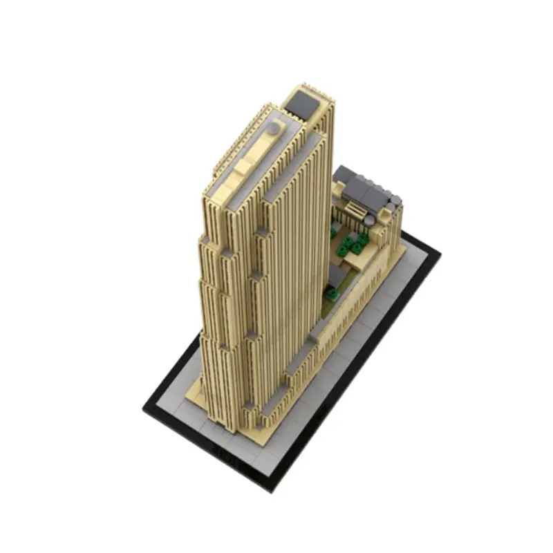 MOC-132936 (1712pcs) - Modern Architecture DIY Small Particle Assembly Building Blocks Educational Toy Model Gift Set/Ornament