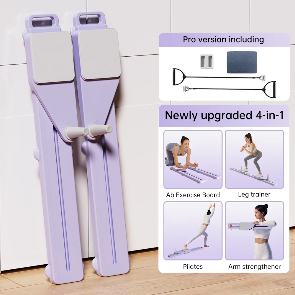 UMAY Multi‑Functional Detachable Split‑Style Abdominal Board, Split Abs Slide Roller with Simulated Ski Mode, Home Pilates Reformer with Knee Mat for Abdominal Leg Core Strength Training view 2
