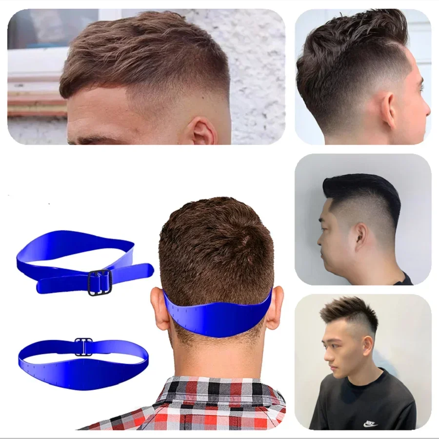 Men Hair Trimming Ruler Neckline Guide Haircuts Curved Headband Styler Ruler Barber Comb Template Back Haircut Tool Hairstylist