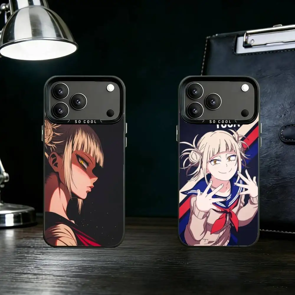 

H-Himiko T-Toga Phone Case For iPhone 17,16,15,14,13,12,11,Pro Max,Plus Candy Silver Cover