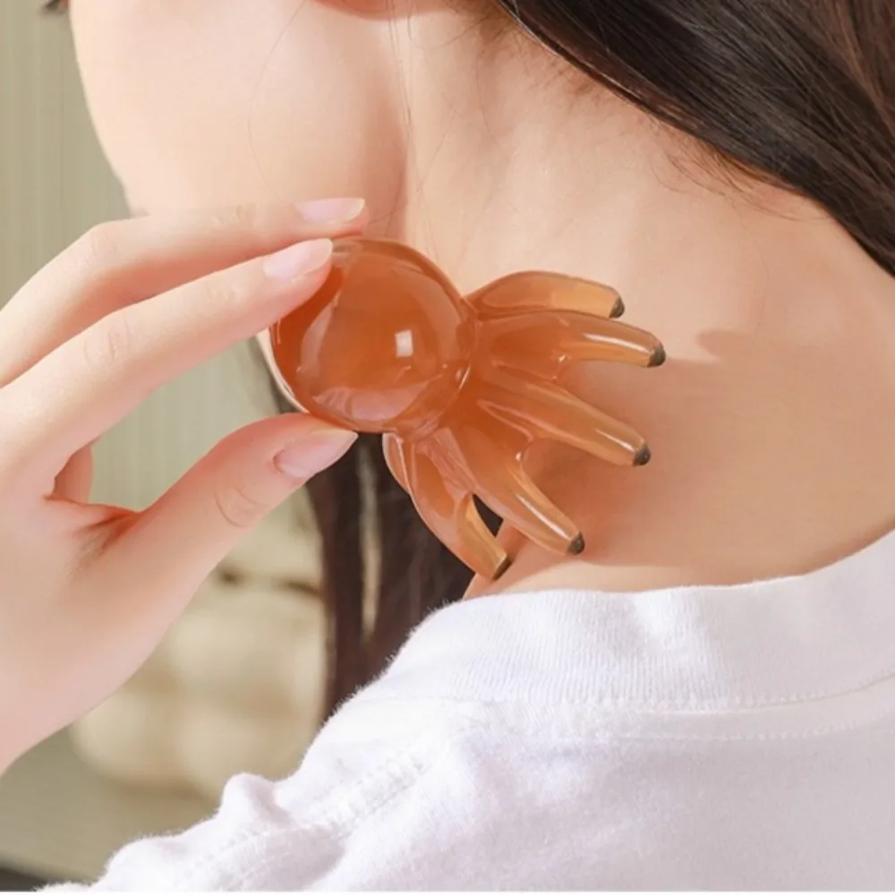 الراتنج الأخطبوط تدليك مشط رئيس ميريديان كشط تدليك فروة الرأس فرشاة الوخز بالإبر سبا غوا شا تدليك مشط التعب الإغاثة