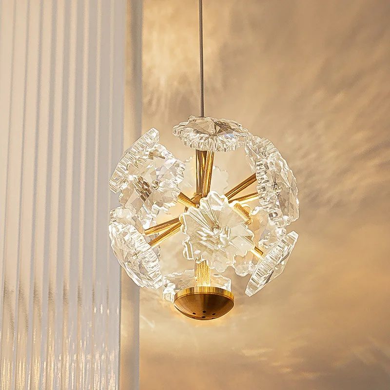 Luxury Crystal Light Crystals Chandelier High Class Pendant Lights Creative Living room  Dining Room Deco Hanging Lamp