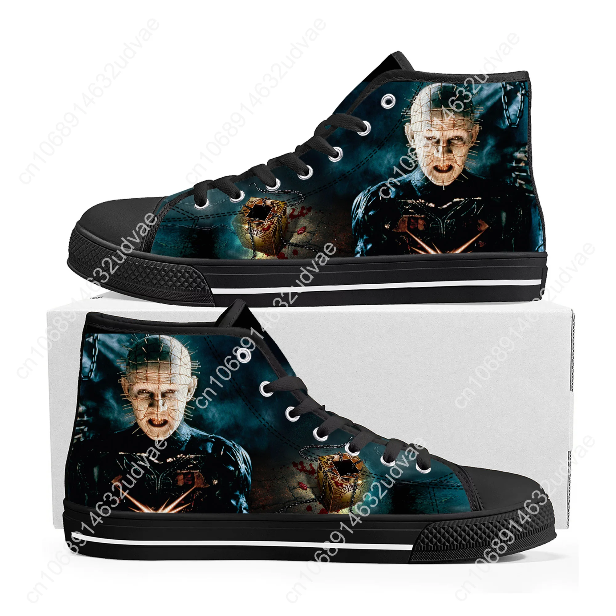 Hellraiser High Top Shoes Men Women Teenager Canvas Walking Sneaker Sneakers Couple Footwear Custom Shoe Unisex