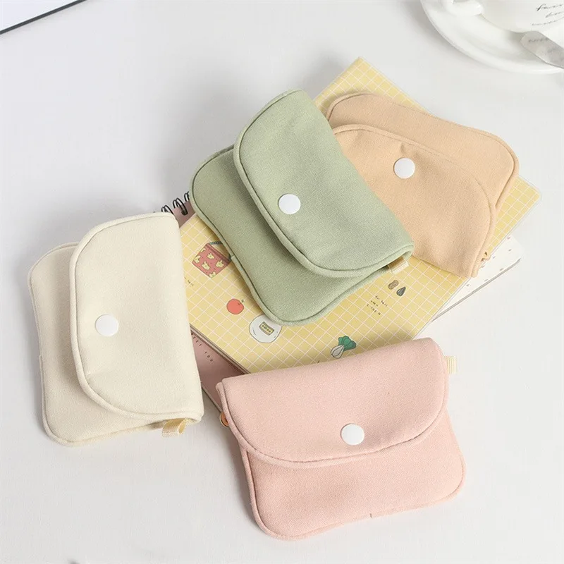 1pc Cute Student Coin Purse Card Simplicity Solid Korean Fashion Wallet Card Holder for Girls Portable Cute Small Storage Bag