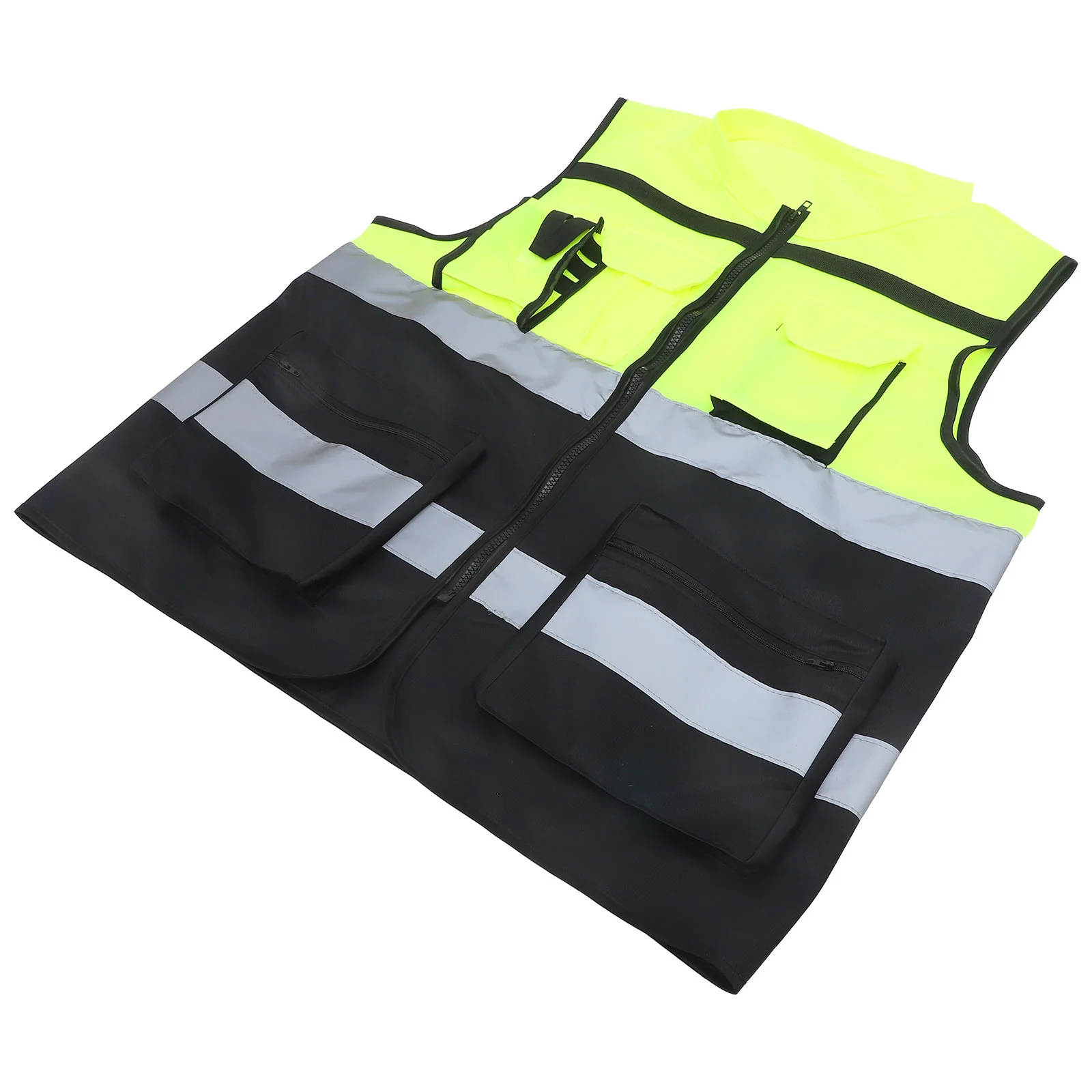 High Visibility Vest for Night Emergency Activities Compression Work Security Reflective Safety Man