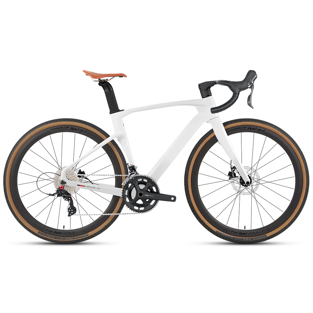 

Carbon Fiber Gravel Bike 700x40C 24 Speed Hydraulic Disc Brake Thru Axle Road Bicycle