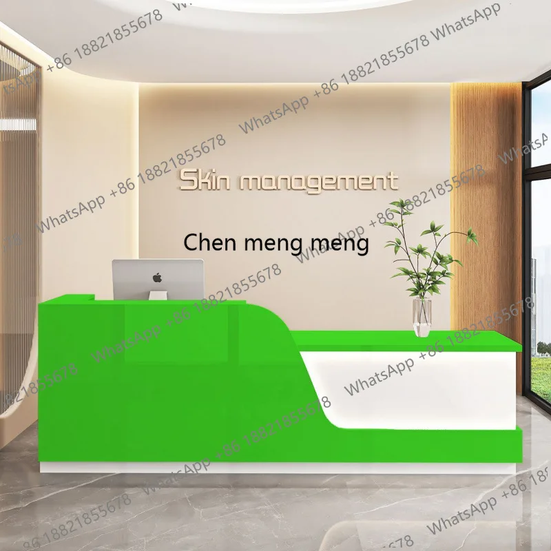 package installation modern front desk company checkout page counter small bar dental clinic clothing store reception desk