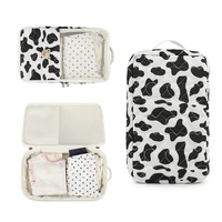 Sac à couches réutilisable pour bébé, pochettes organisatrices, sac en filet suspendu motif ours mignon pour vêtements de tout-petits, couches et jouets 5