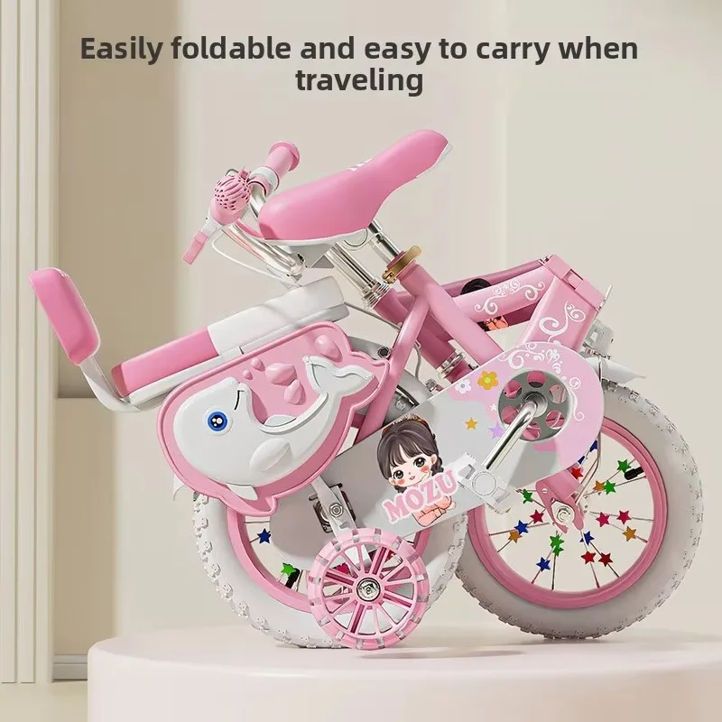 Airo Cheap Single Speed Folding Bike Kids' Tricycles Bicycle Balance Baby Bike  3 Wheels Import Cycle for Kids of 3 -10 Years