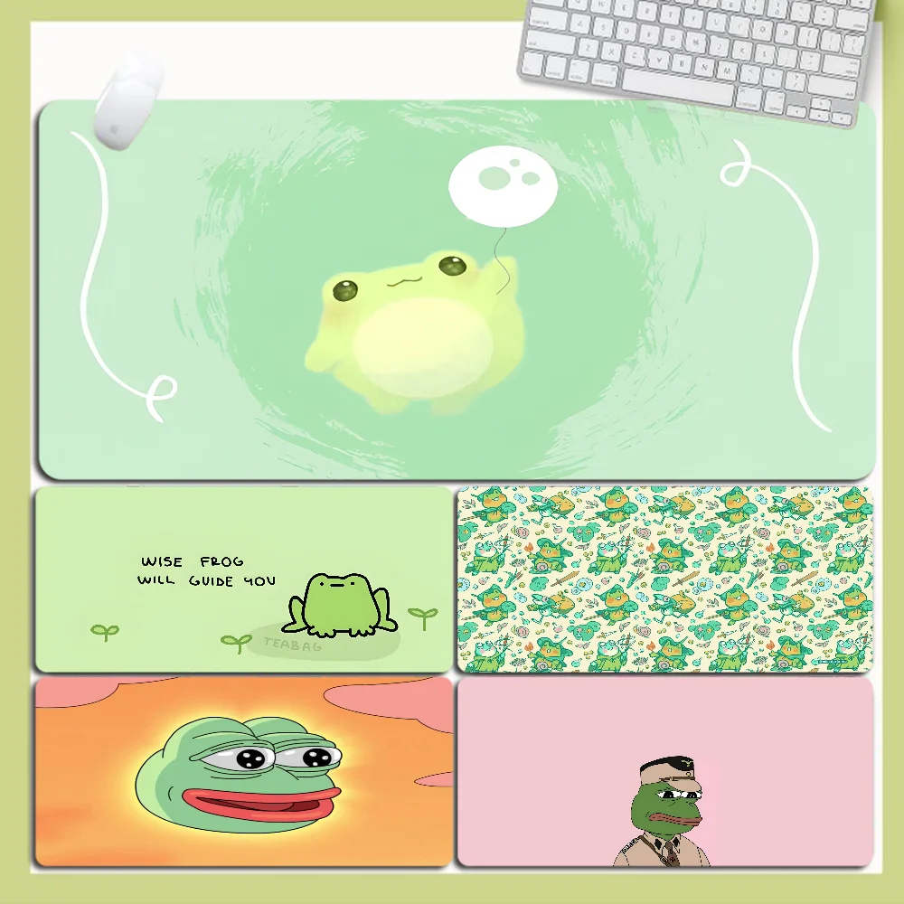 Sad Frog Pepe Large XXL Keyboard Mat Table Mat Students Gamer Desktop Mousepad Gaming Mouse Pad For Teen Girls Bedroom