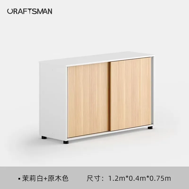 B6-   Multifunctional Combination File Cabinet Data Archive Cabinet Sliding Door Low Cabinet