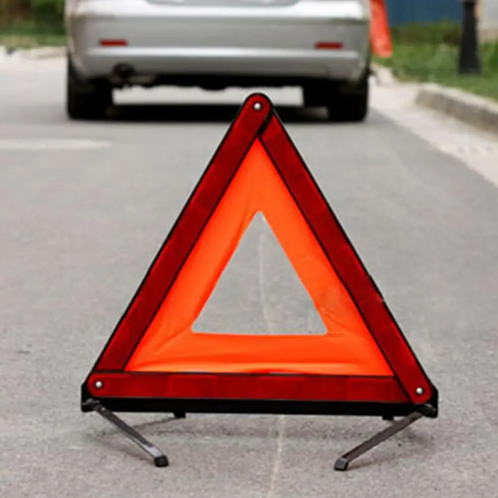 Emergency Reflector Triangle Sturdy Warning Sign for Parking ABS Folding Car Warning for Parking