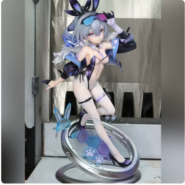 24cm Figurine Anime Honkai:Star Rail Silver Wolf Cosplay Anime Q version model ornament desktop decoration Xmas Gifts New WC