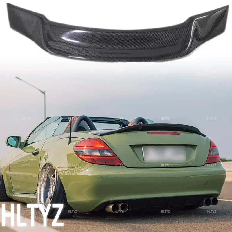 For 2004-2010 Mercedes Benz SLK class R171 slk200 slk300 350 glossy black/carbon fiber trunk lid tuning body kit spoiler