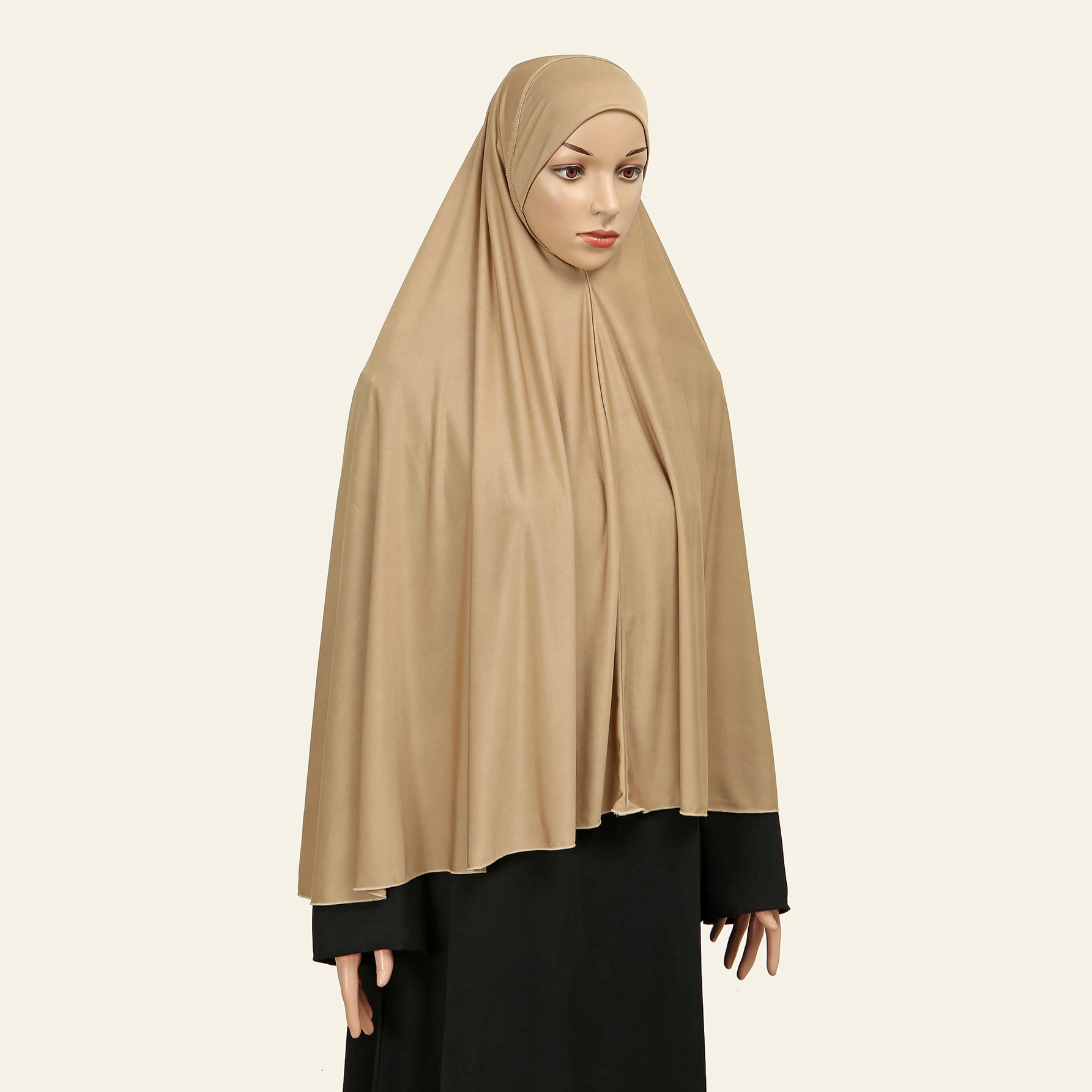 Hijab Instantâneo Muçulmano para Mulheres, Oração Cobertura Completa, Boné de Quimioterapia, Lenço Amira de Uma Peça, Xales Véu, Ramadan Khimar