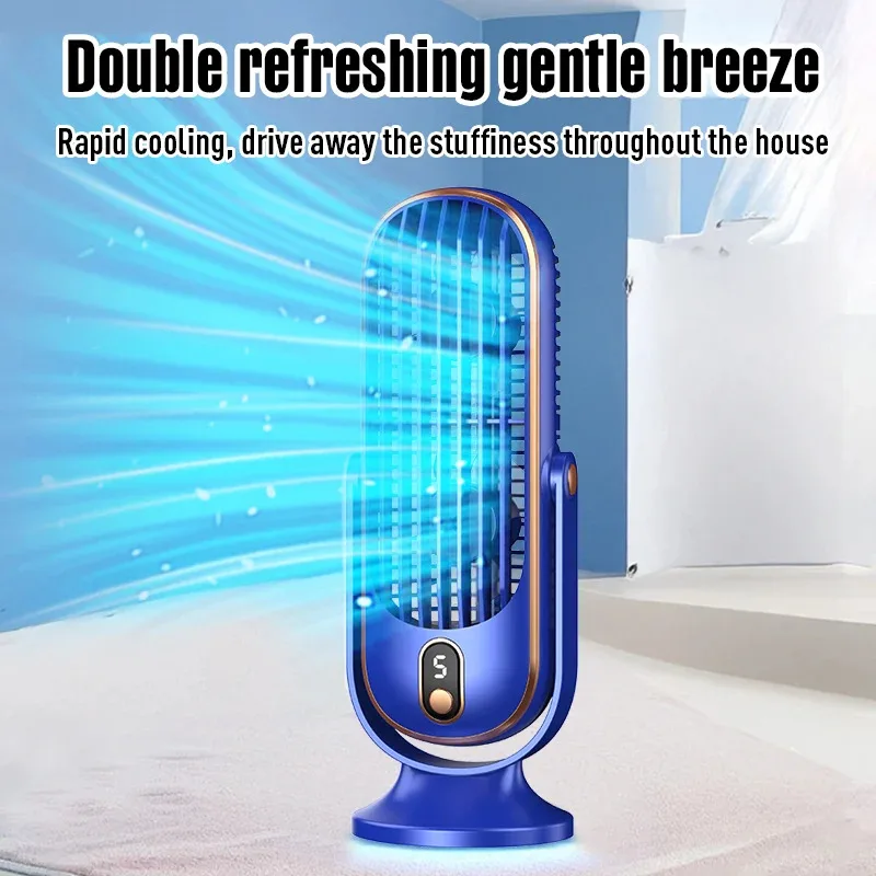 Portable desktop fan  cordless desktop fan  fast charging 5-speed high wind power