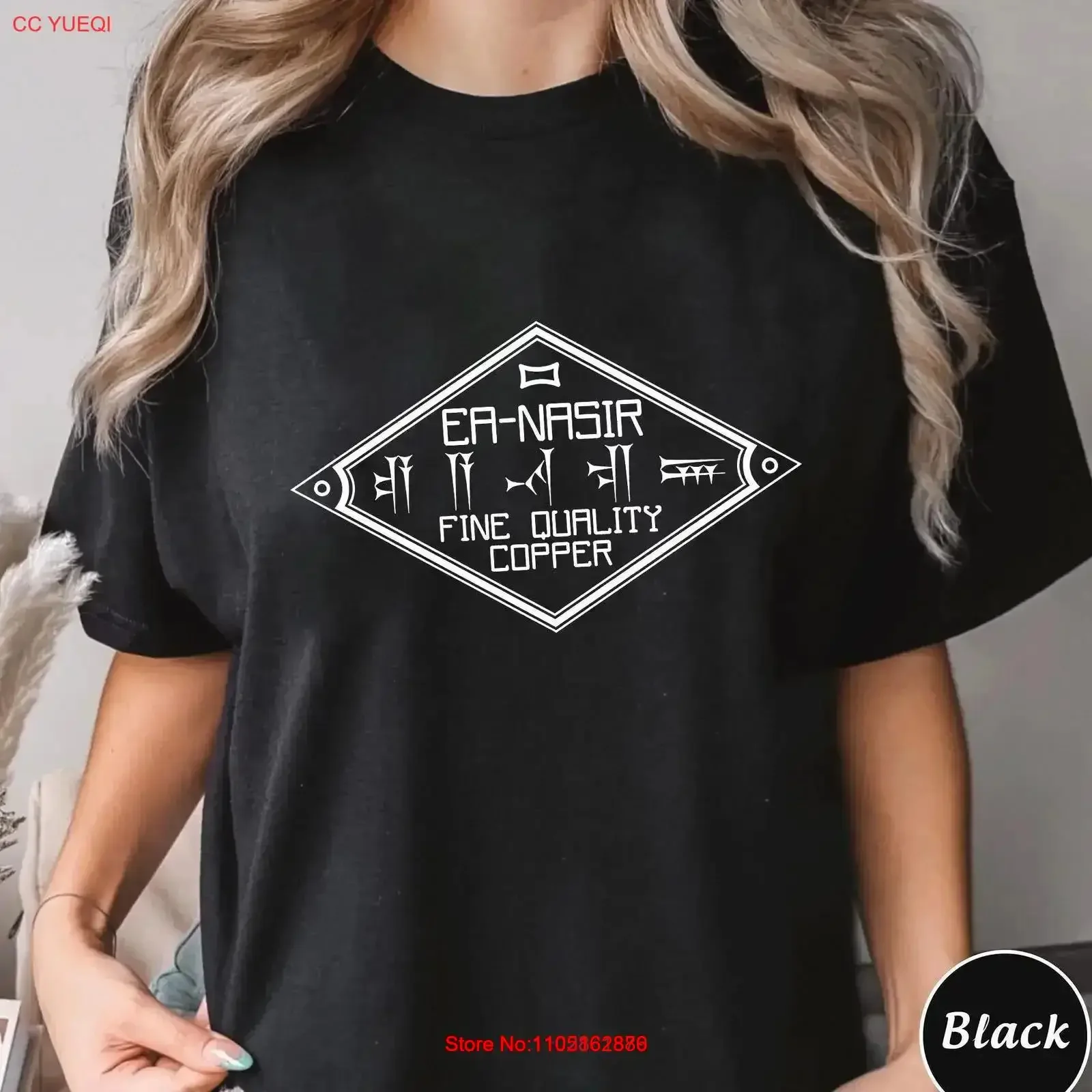 تي شيرت نحاسي عالي الجودة من Ea Nasir تي شيرت عتيق مغسول ملابس الشارع الشهير قليلاً ناعم غير رسمي للارتداء اليومي