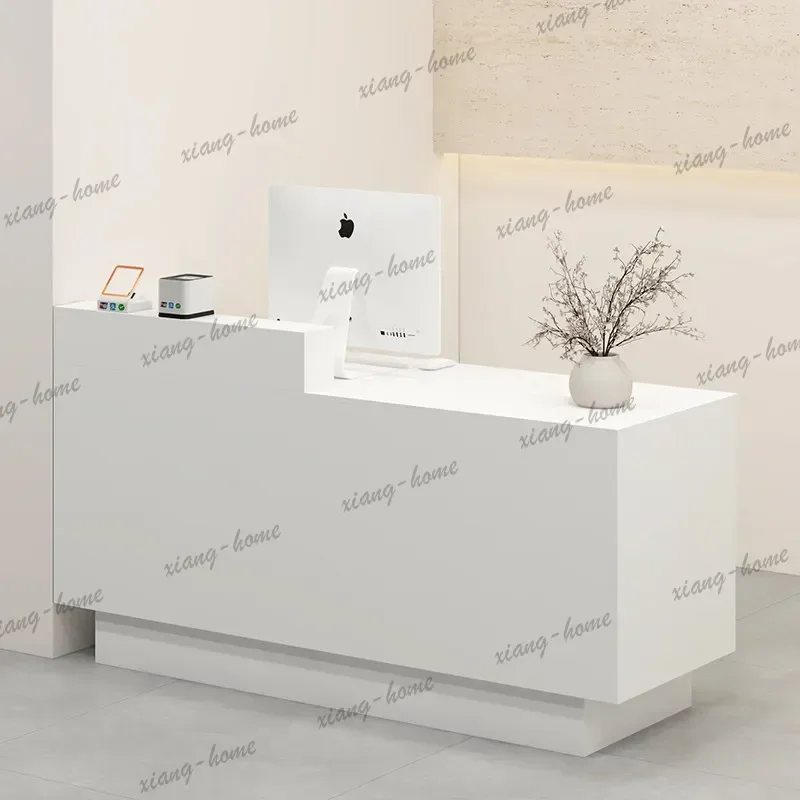 lsPractical Folding Reception Desk Rotating Compact Reception Counter Office Heavy Duty Mostrador Recepcion Front Desk Furniture