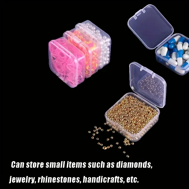 **DIY Diamond Painting Embroidery Storage Box, Nail Art Jewelry Rhinestone Mosaic Storage Container, Multifunctional Storage Box