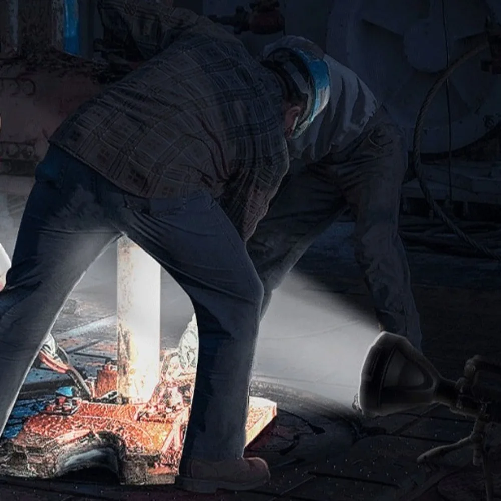 Портативный прожектор сильного света, водонепроницаемый мощный прожектор для кемпинга, профессиональный портативный прожектор