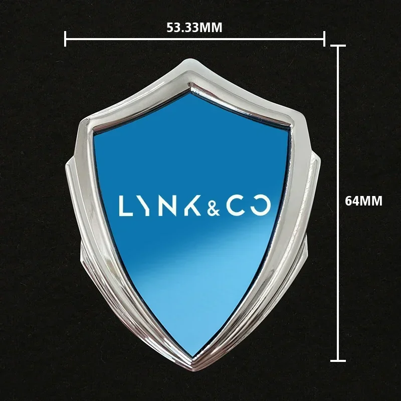 3D Metal Emblem Badge Car Stickers, Auto Accessories Fit for LYNK & CO 01 02 03 05 06