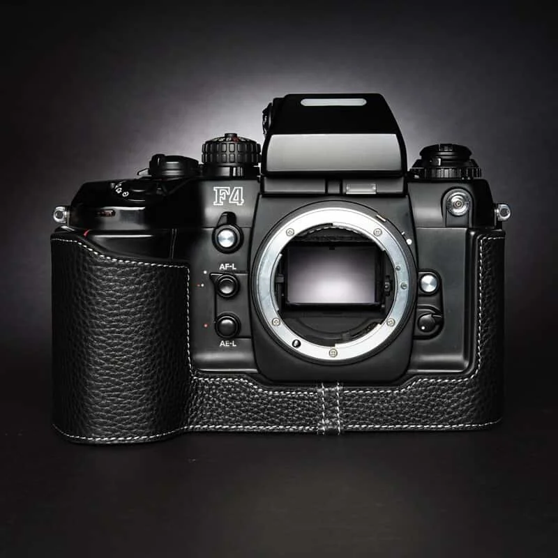 Handmade Genuine Leather Camera Half Case Cover Camera Bodysuit for Nikon F4 F6