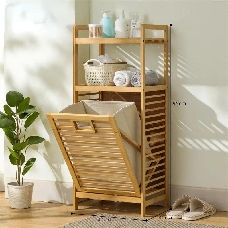 Bathroom Rack  Living Room Sundries Storage Shelf Home Multi-functional Laundry Baskets Multi-layer Division Grid Storage Basket