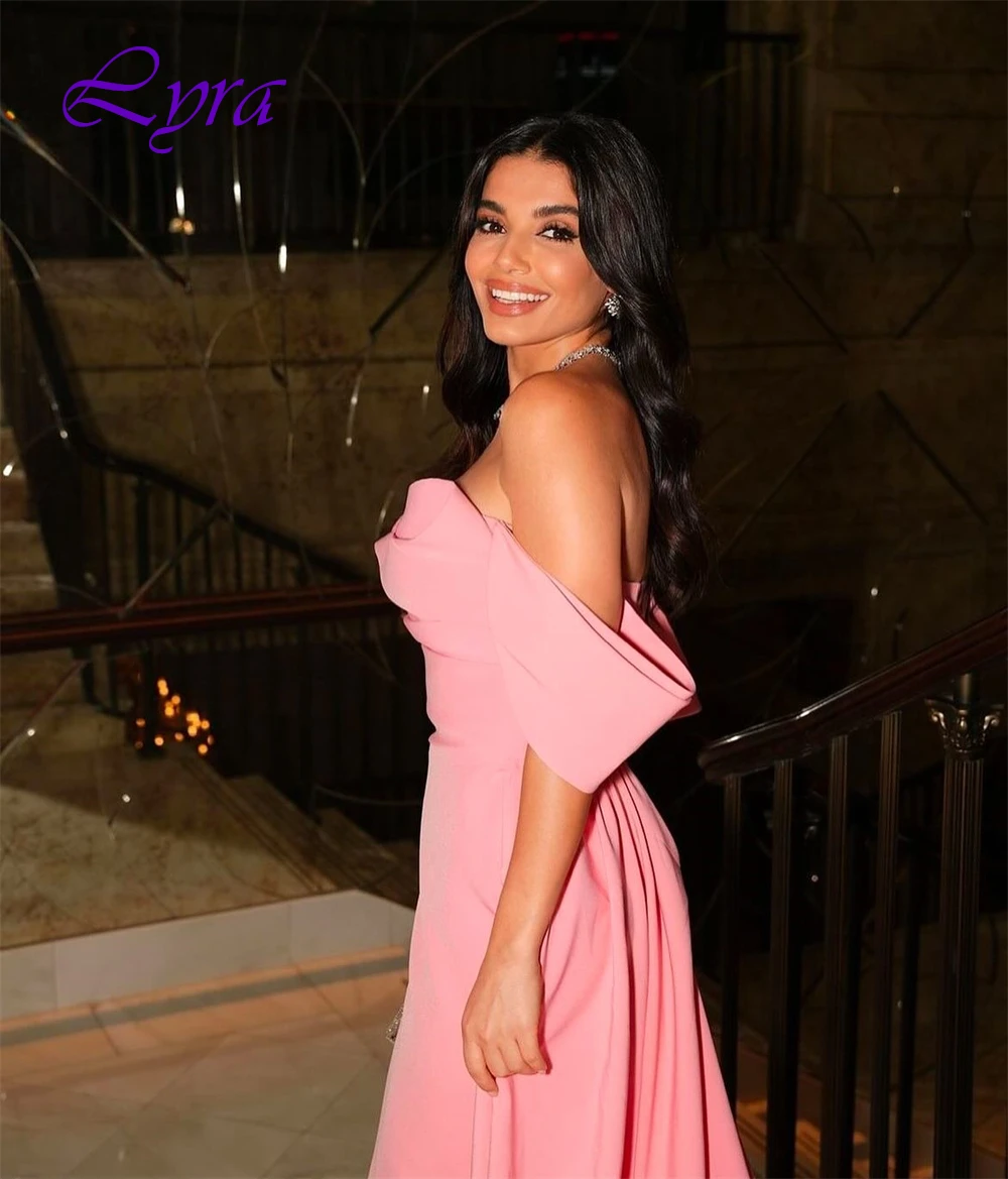 Customized Elegant Boat Neck Evening Dress and Temperament Jersey Special Occasion Gowns and Delicate Short Sleeves Prom Dresses