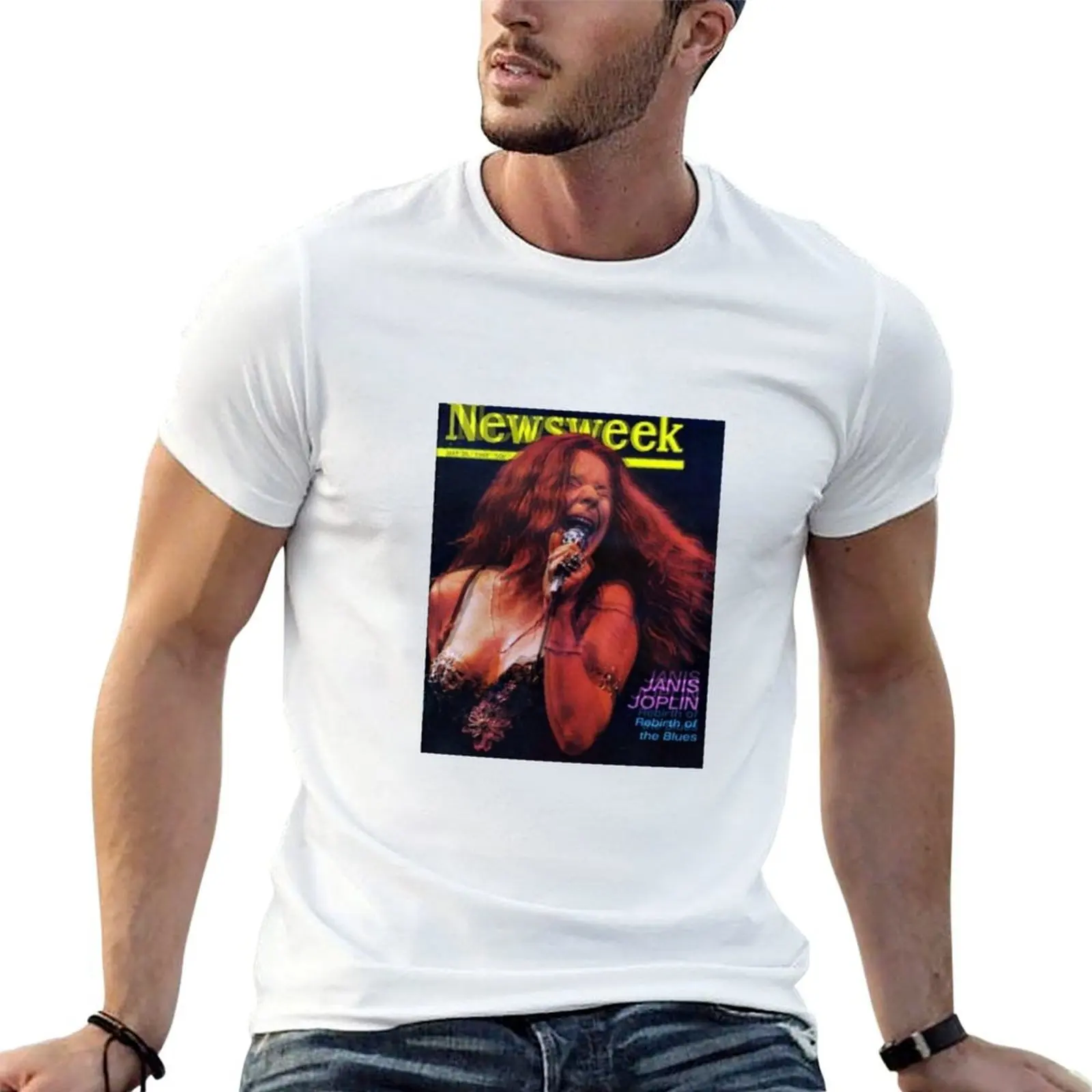 Trippy Janis sticker T-Shirt man clothes tops mens t shirts top quality