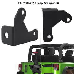 Car Tailgate CB Antenna Mount Holder Bracket for 07-17 JK Wrangler Spare TireTailgate Antenna