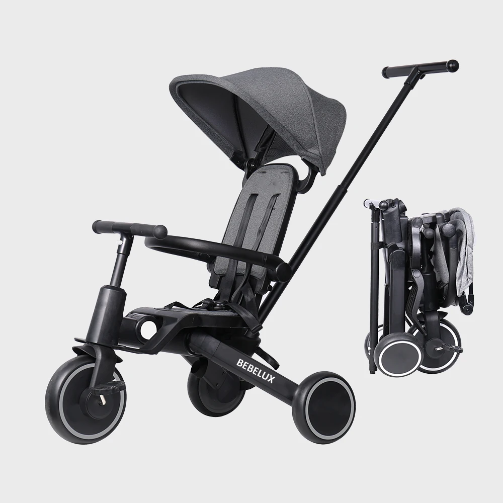 

BEBELUX Luxury Multifunctional 8 In 1 Children Kid Baby Pram Foldable Stroller Bike Kid Tricycle Trike Baby Stroller For Baby